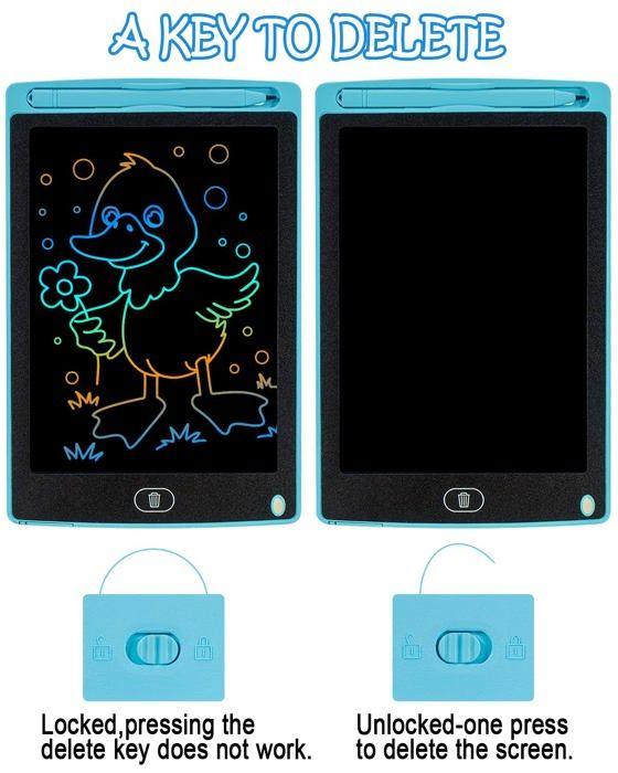 Carnet de croquis - carehabi - 8,5 pouces - non toxique - écran lcd - portable