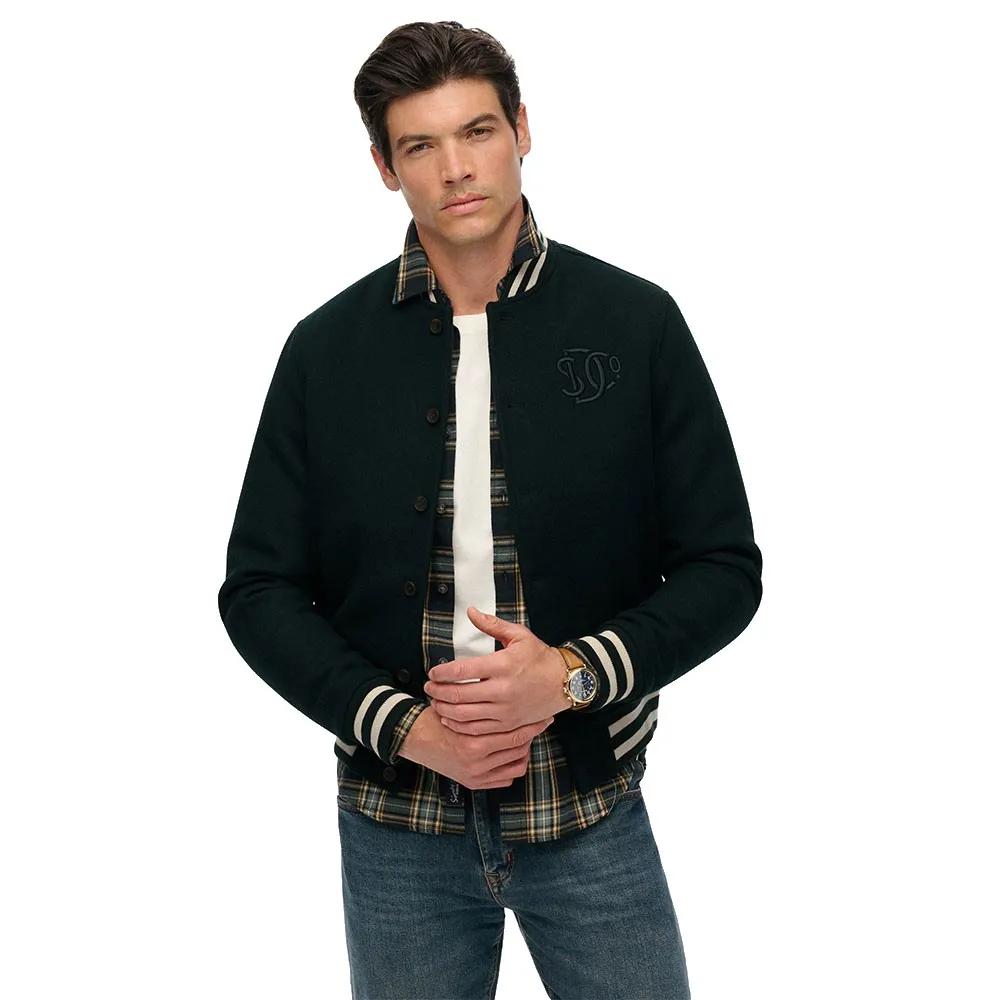 Superdry Бомбер Varsity Monogram Wool EU M
