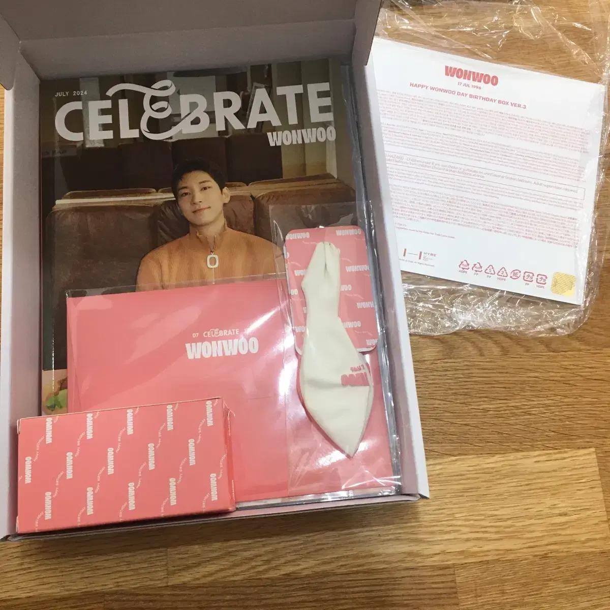 

Seventeen Wonwoo Birthday Box Raw Beef Full Set