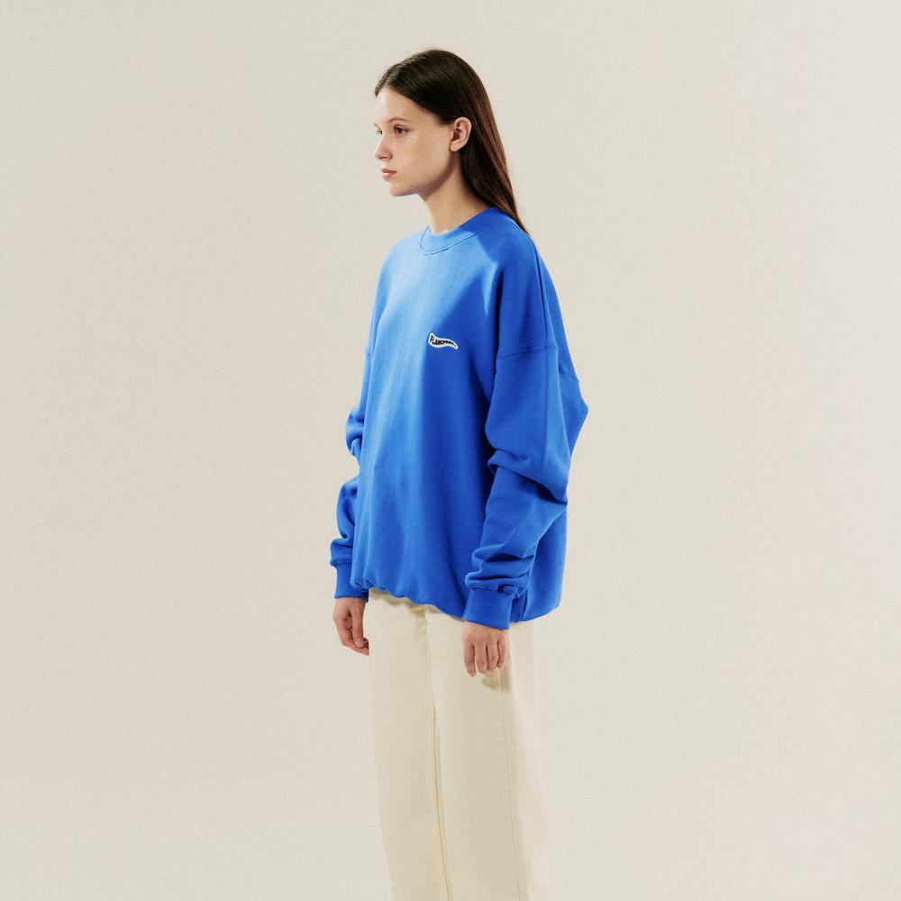 Peullangpeulele Wave Logo Sweatshirt (Blue)