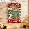 Wooden Christmas Hanging Sign Decorative Plaque Home Bathroom Party Festive Decoration