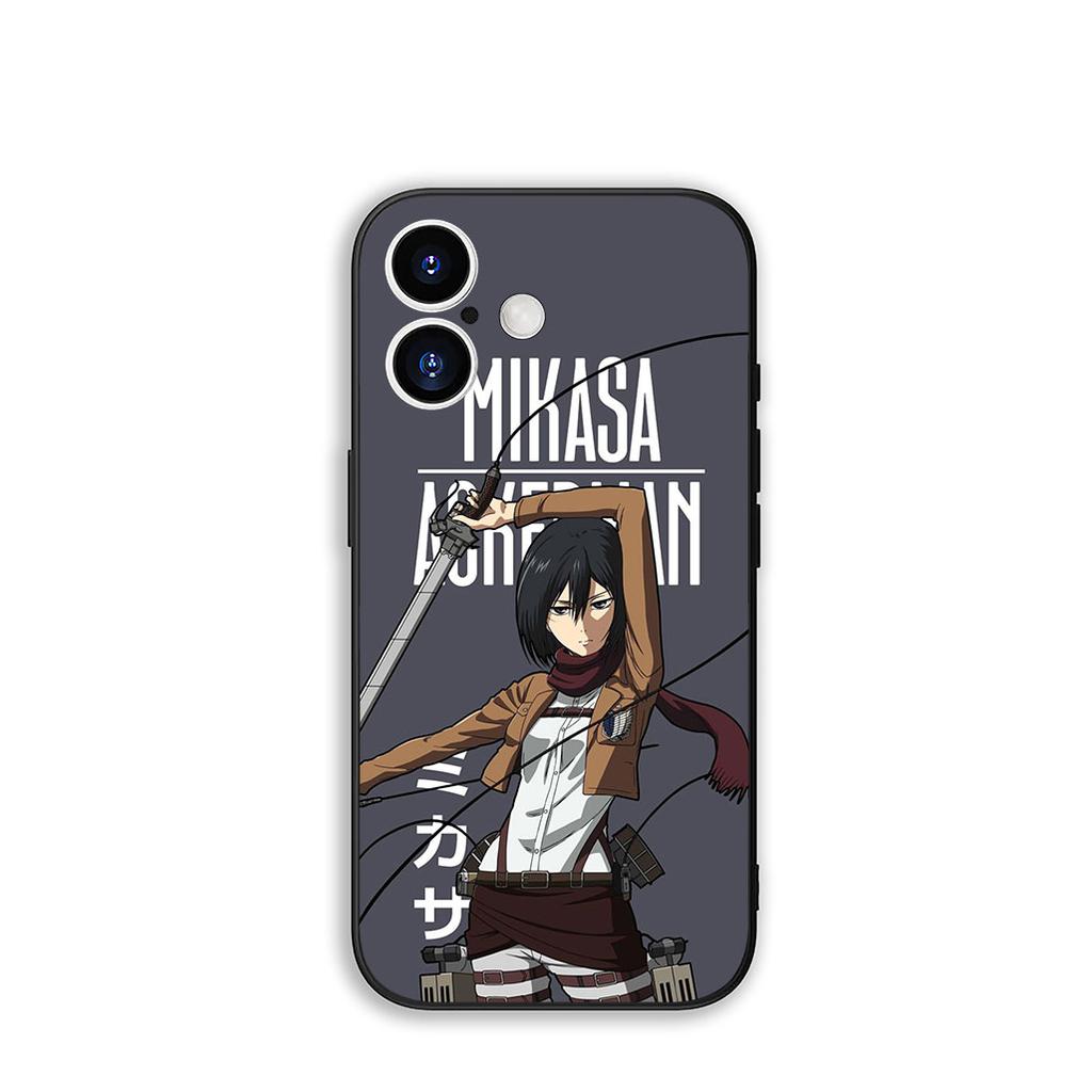 Phone Cover Levi Attacks on titan Eren Jaeger for Apple iPhone 16 15 14 Plus 13 12 Mini 17 Pro Max + ProMax 16E Air 15+ Case