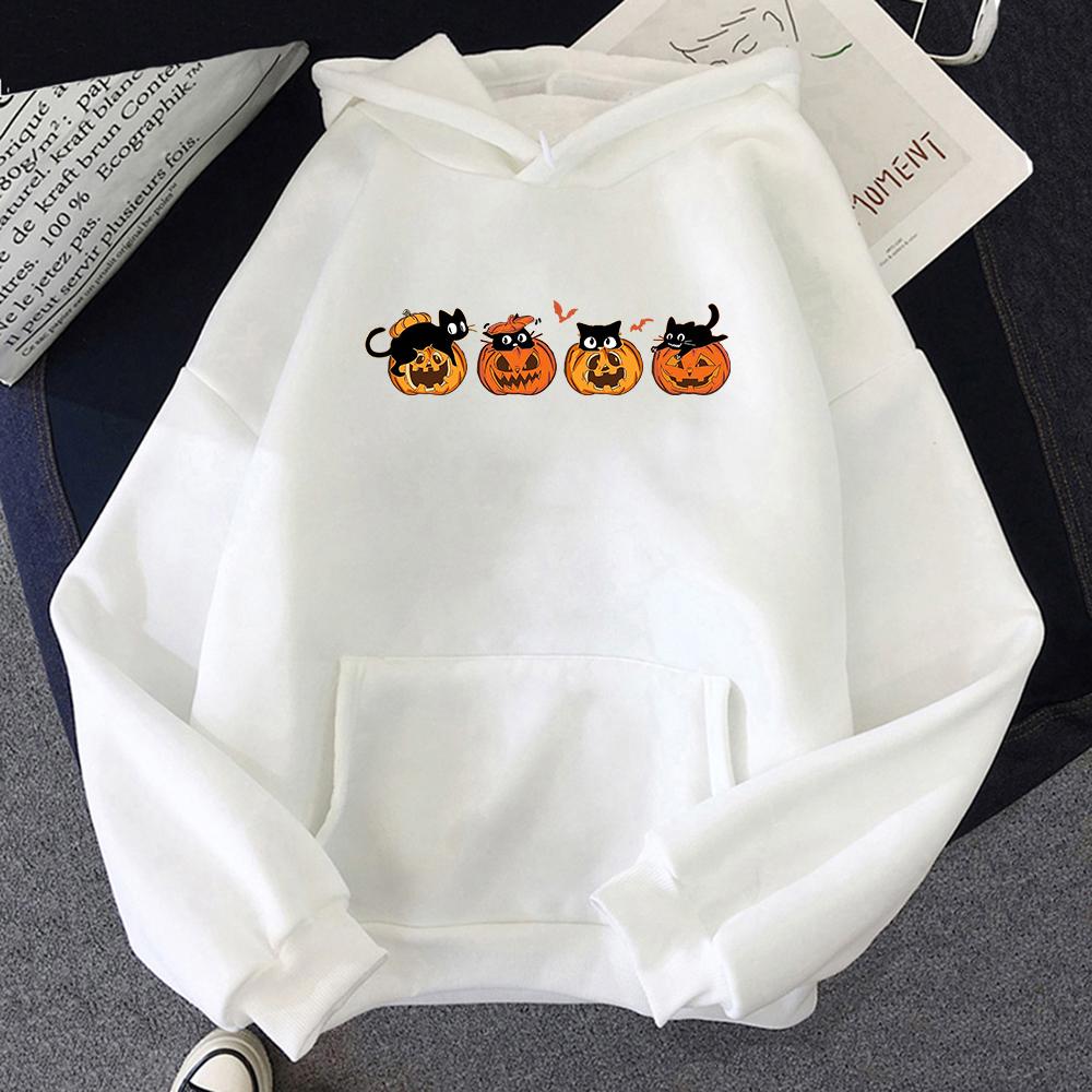 

Halloween Hoodie Unisex Funny Coffee Howdy Ghols Hoodies Unisex Autumn Winter Christmas Vintage Pumpkin Cat Pullovers Sweatshirts 3XL
