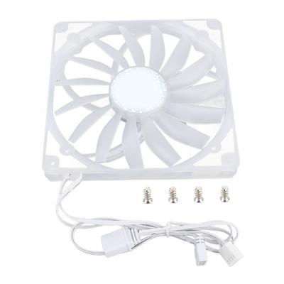 140mm PWM ARGB ventilátor, ultra tenký 15mm MFDB dynamický přítlak s ložisky, PWM regulace teploty, podpora 5V