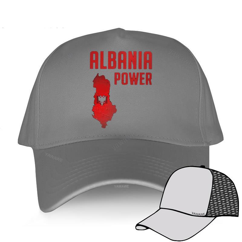 Baseball Cap Spring Summer Solid Sunhat Fashion Adjustable Albania Power Albanian Flag Map Dad Hat Cotton Outdoor Brand Caps