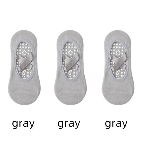 1/ 3 Perechi Șosete Profesionale Femei Yoga Silicon Antiderapant Balet Pilates Șosete Femei Fără Spate Respirabile Bandaj Șosete Sport Yoga