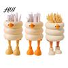 Unique Pen Stand Holder Cartoon Style Ice Cream Duck Shape Stationery Storage Organizer Large Capacity Office School Supplies