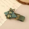 xiaobudian Vintage Insect Pen Clip, Zinc Alloy Cicada Bee Butterfly Pencil Spring Loaded Holder for Notebook Journal Office School Stationery