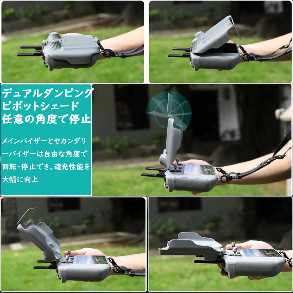 TOMGDRACO DJI RC 2, DJI Mini 5 Pro, DJI Flip, and DJI Air 3S Transmitter Sun Hood, DJI Air 3DJI Mini 4 Pro Transmitter Sunshade, DJI RC2 Cover,