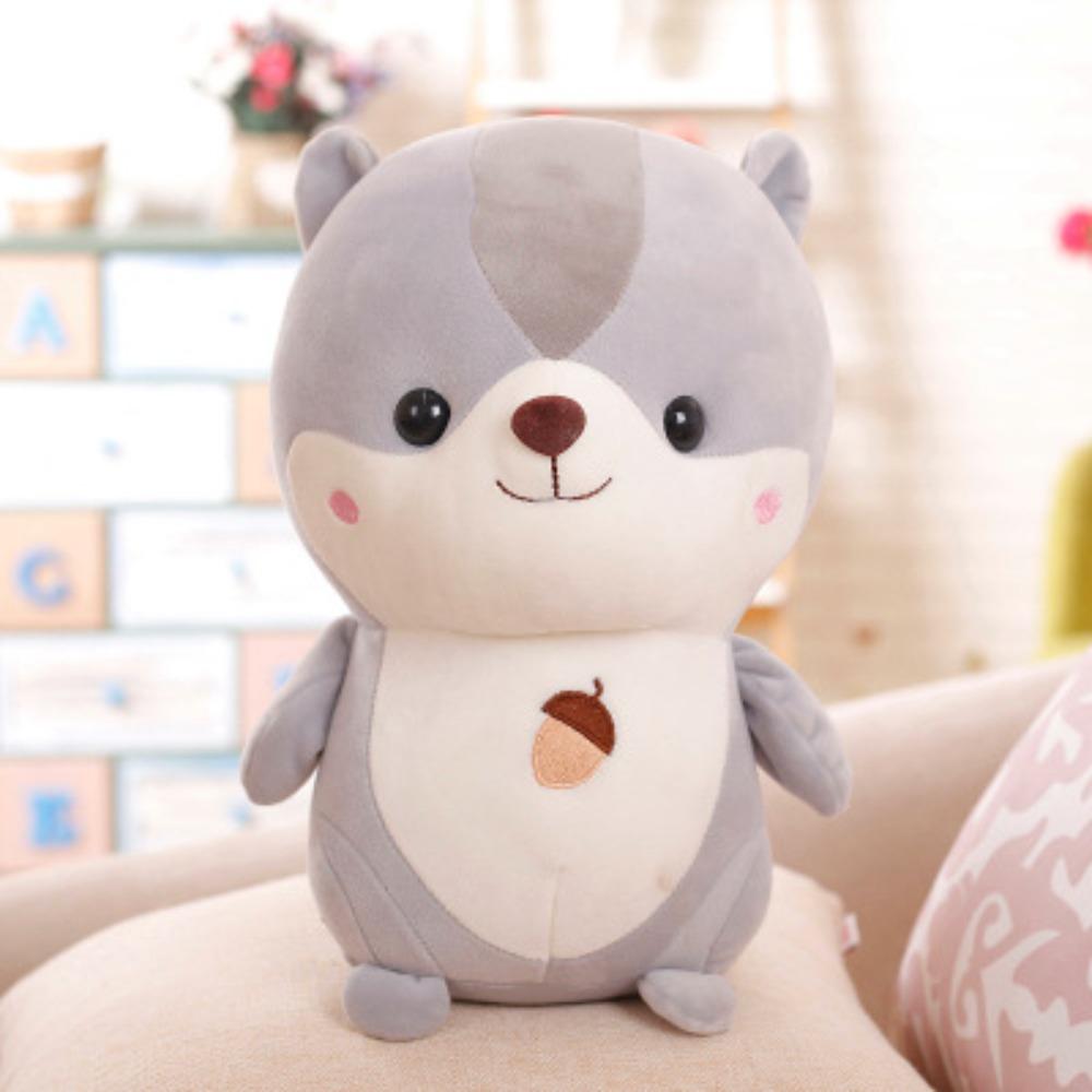 Cute Squirrel Down Cotton Fat Hamster Squirrel Doll Plush Toy Birthday Gift Pillow Doll