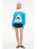 Pull en tricot Yuehe Cross 2026 pour femme, tendance, motif requin, col rond