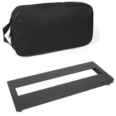 Planche de pédales de guitare en aluminium portable de taille moyenne - Ultra-légère, très grande planche pour effets simples