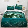 Dinosaur Duvet Cover Set for Kids Boys Girls Polyester  King Queen Size Bedding Set Cartoon Wild Animals Comforter Quilt Cover