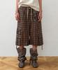 THEVINYLHOUSE Layered Check Cargo Shorts Brown