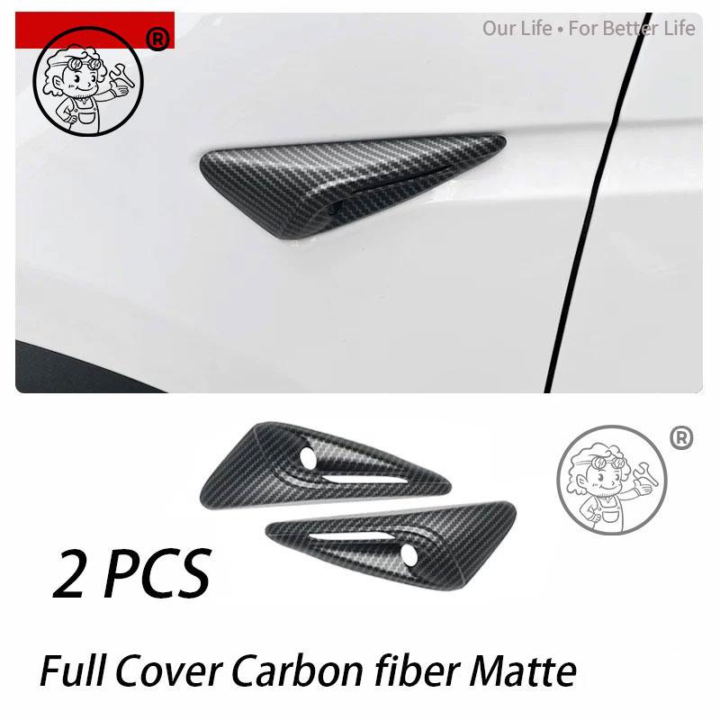 For Tesla Model YL 2026 2027 Car Leaf plate camera protection cover body Carbon fiber decorative Car modification accessories
