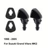 1pcs Durable ABS Black Windshield Washer Nozzles for Suzuki Grand Vitara MK2 Water Spray Jet Replacement