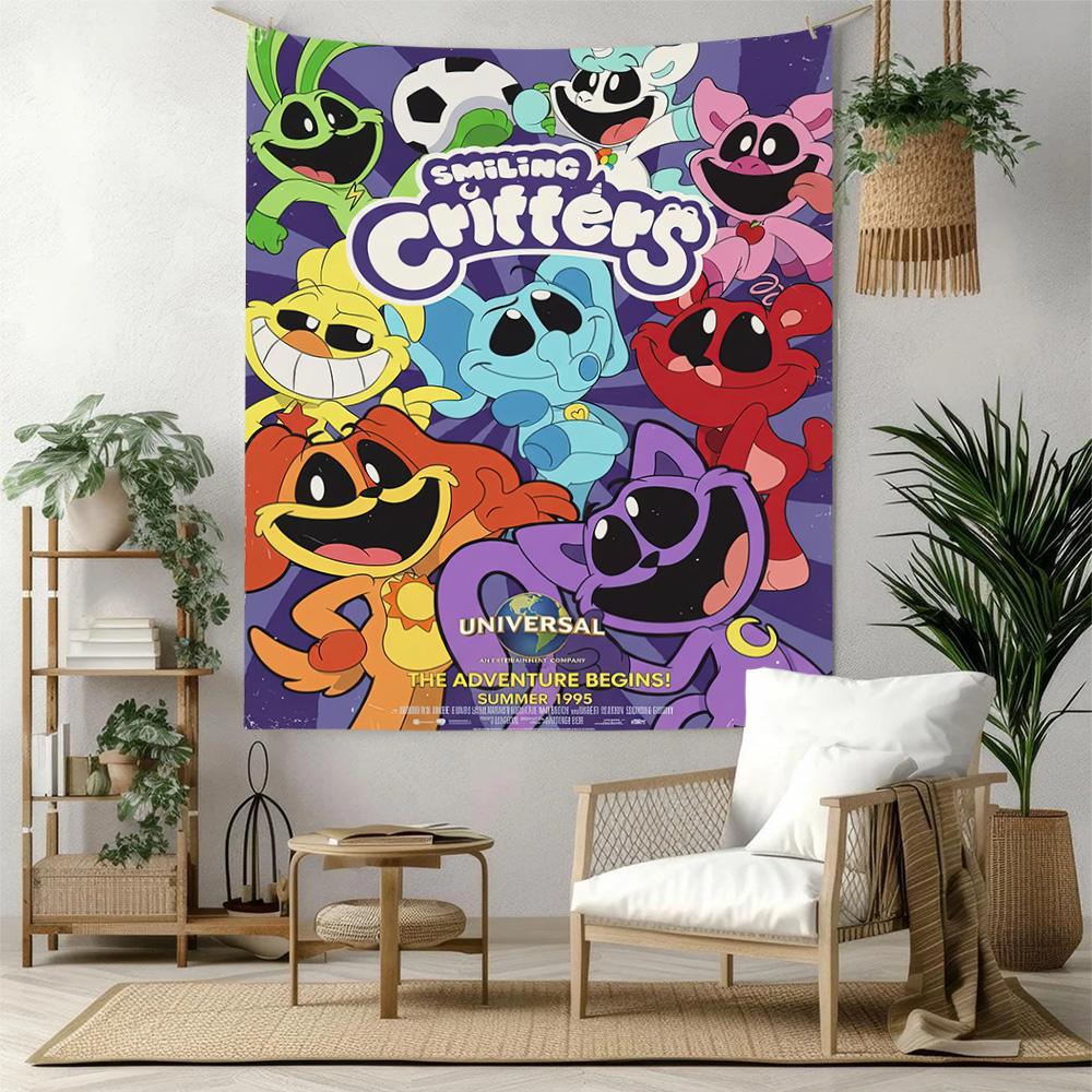 Digital Circus Wall Decor Tapestry Art For Pet Memorial Birthdaywedding Party Backdrop Family Gift