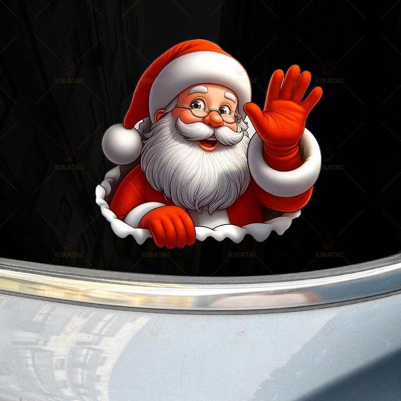 1PC Santa Claus Car Sticker for DIY Car Window Trunk Motorcycle Fairings Tailboxs Scooters Universal Waterproof Vinyl Decals