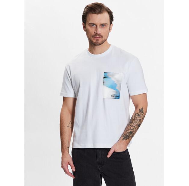 Футболка Calvin Klein Glitch Chest Print Comfort Tee EU XL
