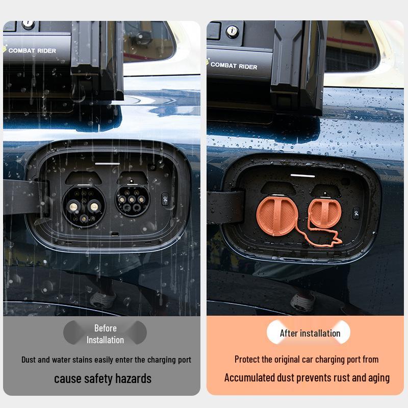 Zhijie R7 Silikon Ladeanschluss Schutzabdeckung - Staubdicht & Wasserdicht Auto Zubehör S7