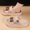 Slippers women's summer outer wear new beach thick-bottomed non-slip two wear fashionable flat-bottomed cool slippers