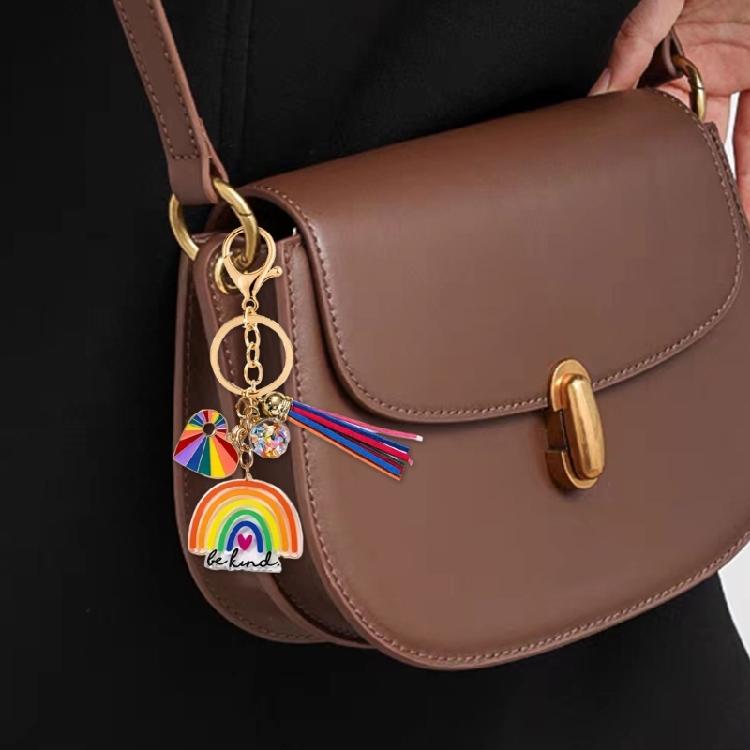 Charm Love Theme Keychain Tassels Detail Great As Friendship
