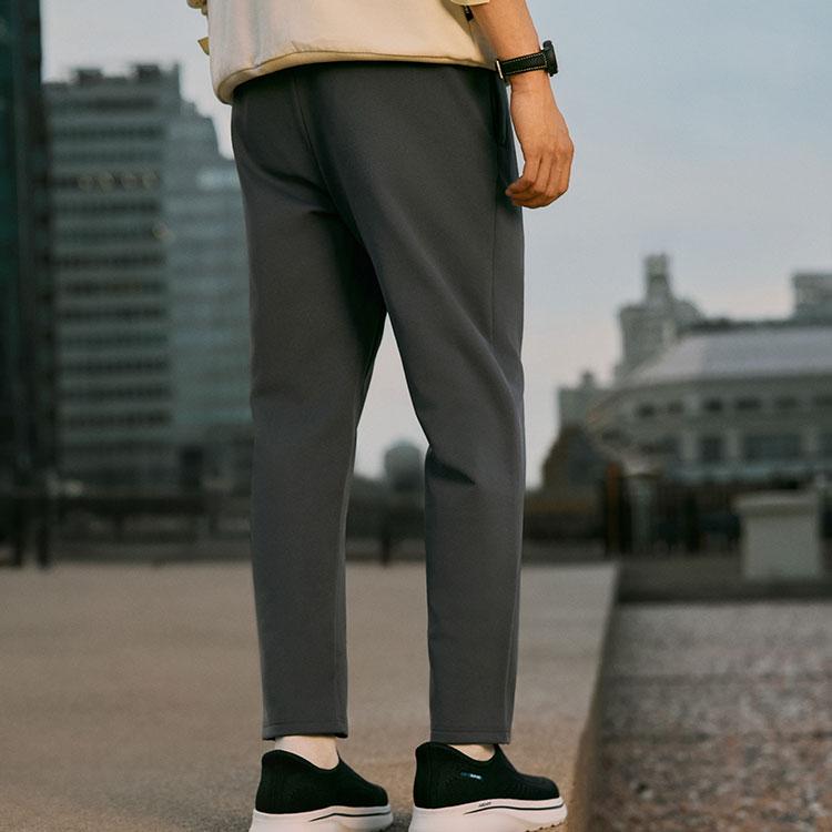 Skechers Basic Sports Series Comfortable Soft Versatile Fashion Straight Leg Knitted Sports Pants Men Bottoms P425M094-026R