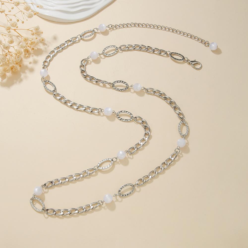 Korean Style Women's Decorative Metal Waist Chain and Dress Cincher