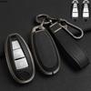 Zinc Alloy+ Leather Car Key Case Cover For Suzuki Baleno Ciaz Ertiga Ignis Kizashi Sx4 S-Cross Swift Vitars 2 3 Buttons Remote