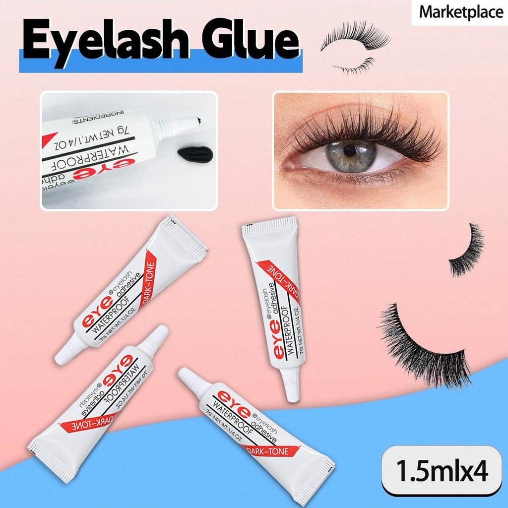 1/3/5/10/15/20pcs Black Eyelash Glue, 7g, Quick Drying, No Trace, Natural & Long-Lasting, Transparen