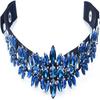 Rédea de Cavalo Azul Elegante e Deslumbrante Fita Frontal Feita de Couro Durável.