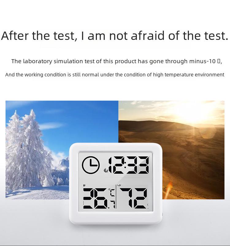 Pandun 1cm Thin Digital Indoor Thermometer & Hygrometer for Smart Homes
