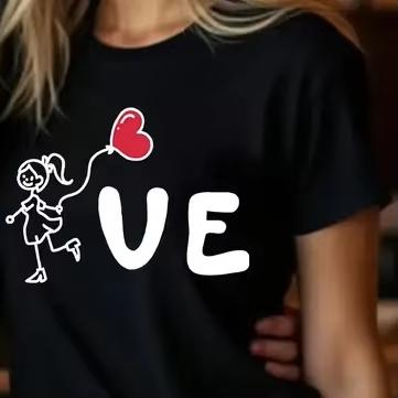 Lovers Love Print T Shirt Graphic T Shirt High Quality Unisex And Unisex Short Sleeve T Shirt Lovers Clothing Holiday Gifts