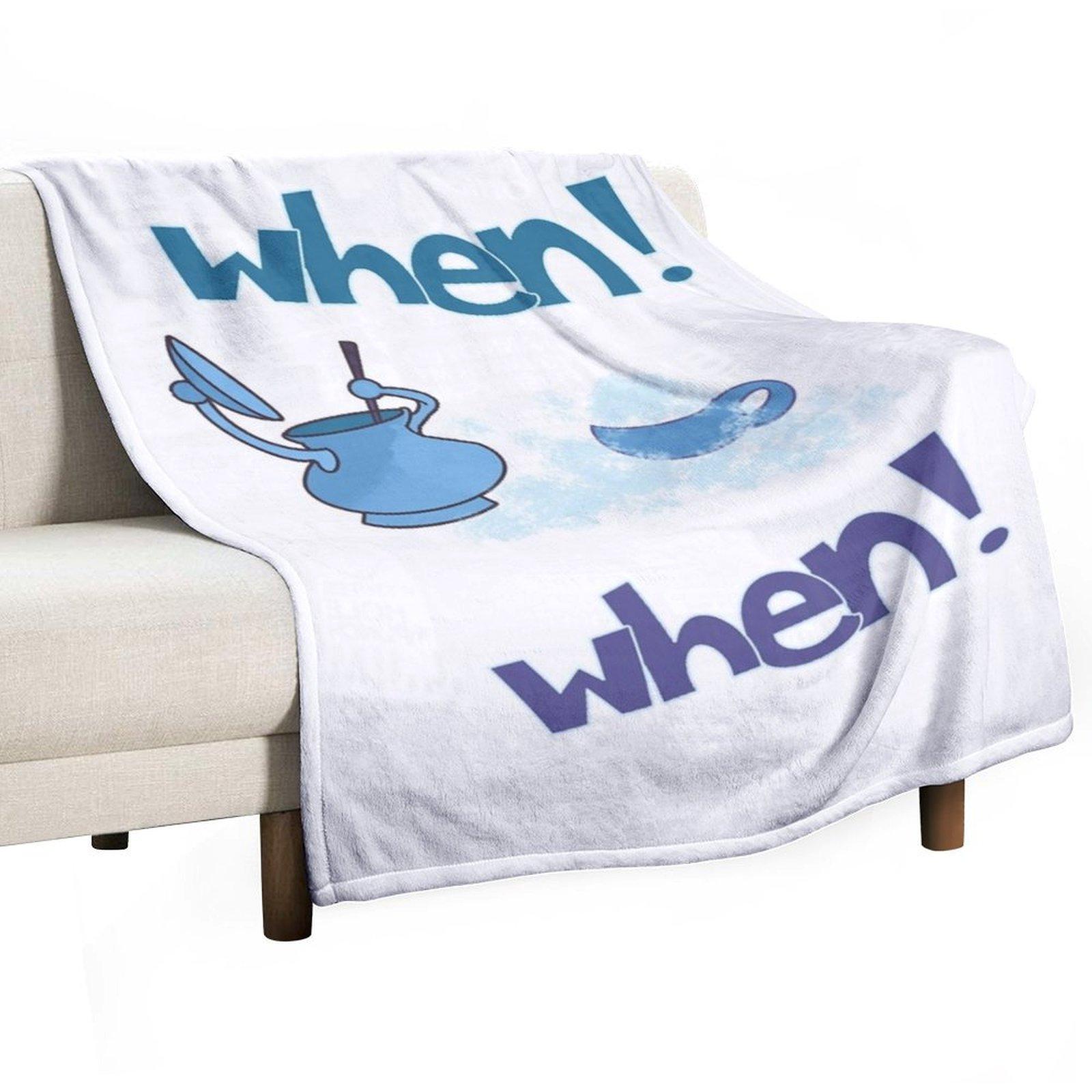 

When! When! Throw Blanket decorative Flannel heavy to sleep Furry Blankets 30x40in