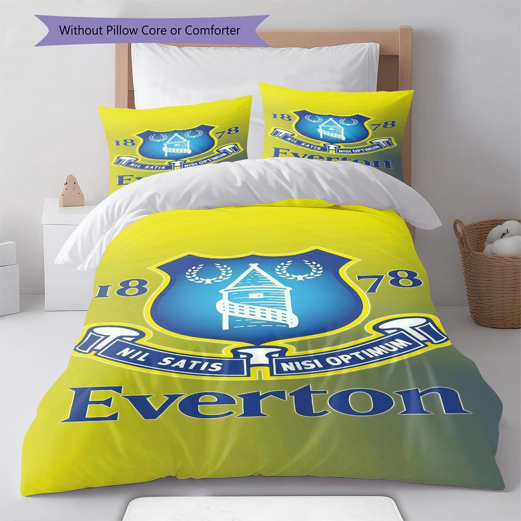 The Toffees logo  Bedding Quilt Set Quilt Cover Pillowcase Home Decoration Birthday Gift (1 * duvet cover + 2 * pillowcase, without core)