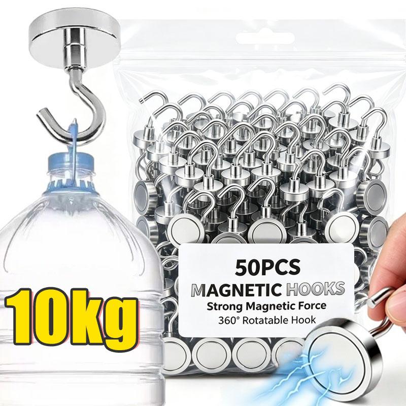 Heavy Duty Strong Magnet Hooks Strong Rare Earth Neodymium Hanging Magnet Hook Magnetic Hanger Magnetic Storage Holder