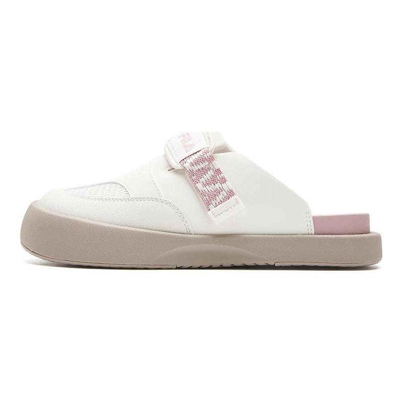 FILA SMILA Closed Toe Slippers Women's Milk White/Breeze Purple F12W621508FGZ