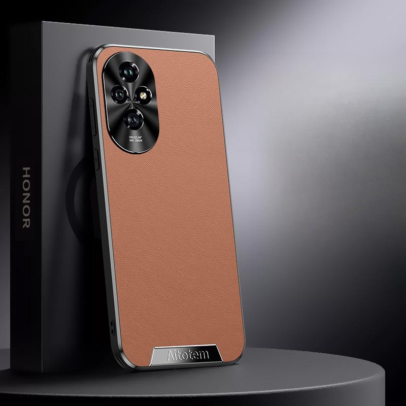 Suitable for Honor 200pro Mobile Phone Case for Business Men's Honor All-inclusive Anti-fall 200 High-end 100rpo Leather Case