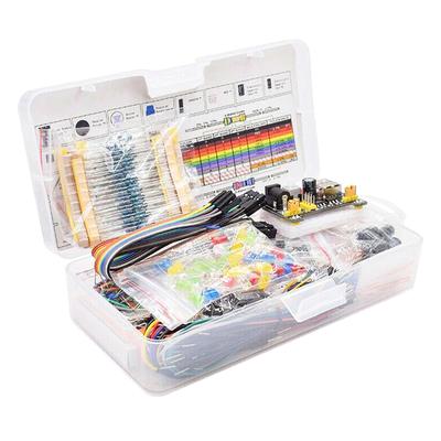 Kit di componenti elettronici fai da te 830 punti di collegamento Breadboard per Arduino Uno R3 con scatola