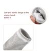(White) Heel Anti Crack Sleeve With Gel Moisturizer For Overnight Treatment - Gray Half Socks