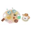 Wooden Teapot Tea Cup Set for Little Girls Role Playing Enhance Social Skills Pretend Wood Tea Set