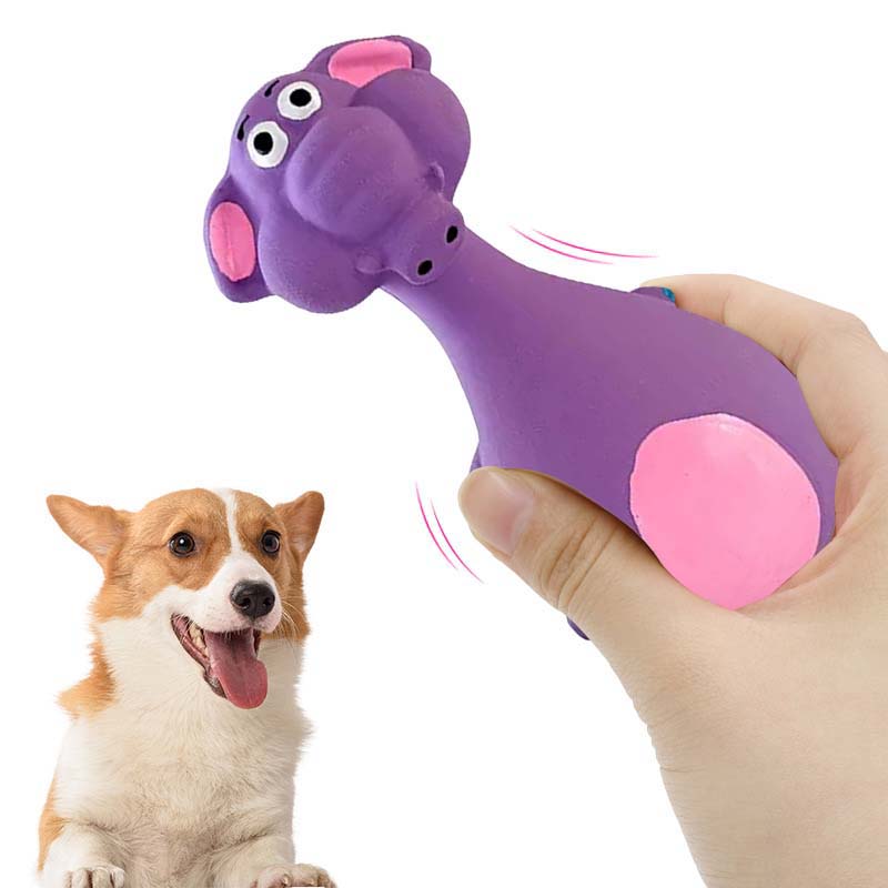 Dog Interactive Chew Toy Funny Cartoon Cows/Elephant/Puppy Toy for Aggressive Chewers Large Breed