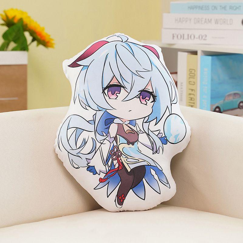 Genshin Impact 45cm Plush Doll Cushion Featuring Cozy Characters For Home Decor