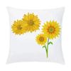 Luxury Home Decor Pillow Cover Living Room Sofa Cushion Cover Oil Painting Sunflower Photo Pattern Cushion Cover