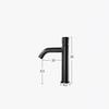 Black 304 Stainless Steel Bathroom Basin Faucet Pressure Public Toilets Washbasin Faucet Single Cooling Delay Sink Faucet