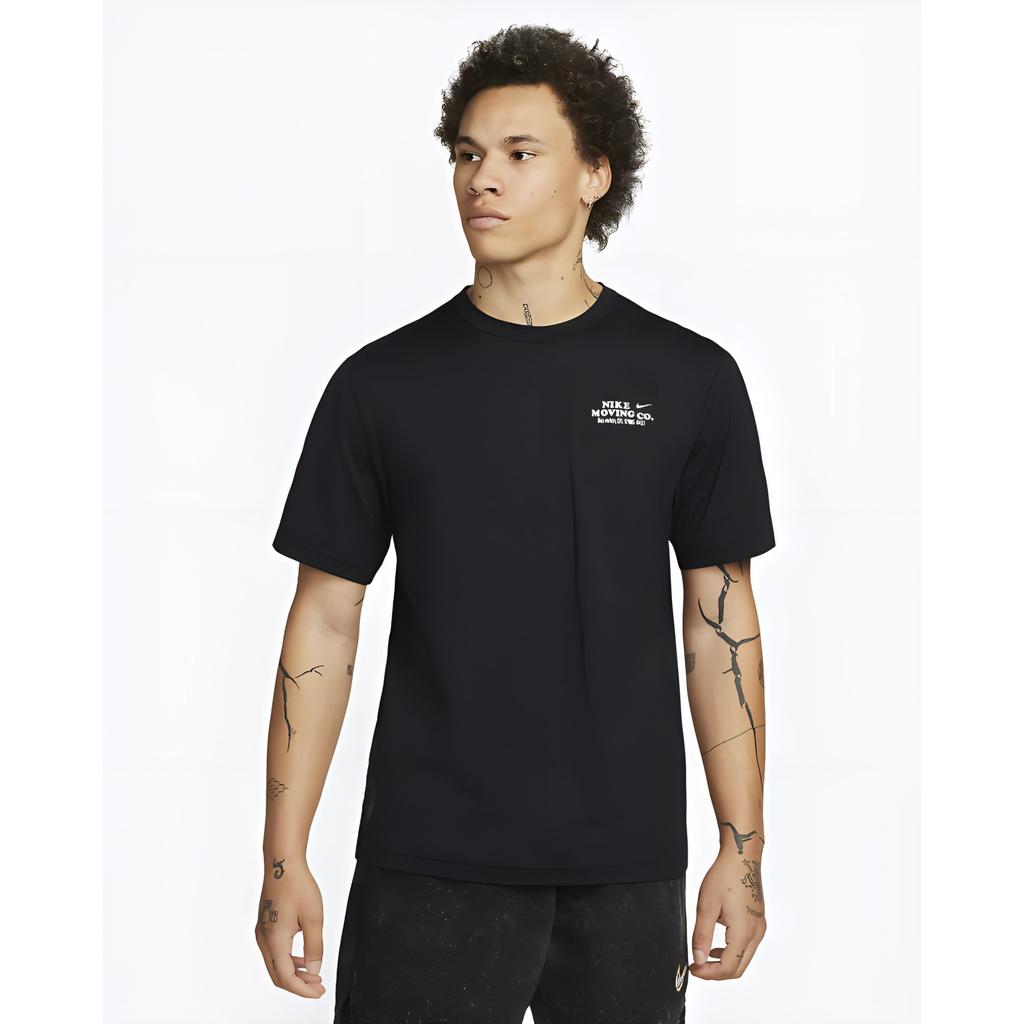 Nike T Shirts Men's Black Crew Neck Moderate DX0907-010