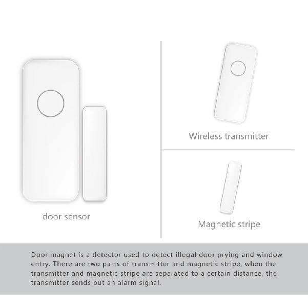 Security Remote Control 433mhz Door Sensor Siren as Alarm System RFID Motion Sensor Detector