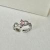 Sophisticated Heart Shaped Ring For Women Adjustable And Trendy Silver Plated Fashion Jewelry
