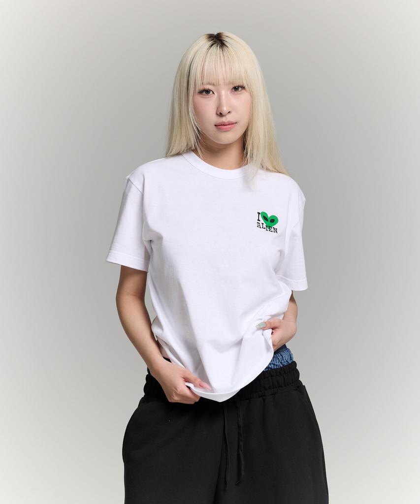PHILIPPAKER Lovelyon Small Logo Short Sleeve T-Shirt White