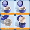 1Pc Double Layer Denture Retainer Case Teeth Denture Cleaning Portable Case Hollow Braces Orthodontic Retainer Storage Box